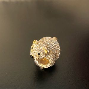 💍Authentic Kate Spade Crystal Polar Bear Ring💍